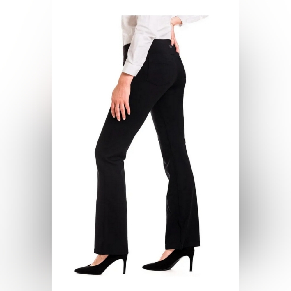 Yogipace yoga black large dress pants with belt loops and pockets
